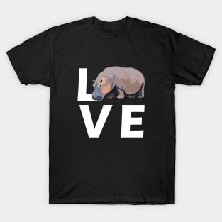 Hippo - Love Hippopotamus T-Shirt